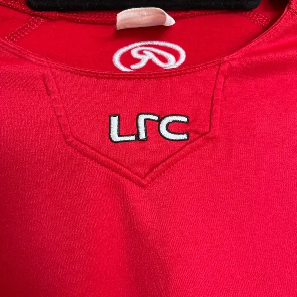 Rawlings LRC Red Athletic Long Sleeve Performance Shirt Size Medium - Picture 4 of 7
